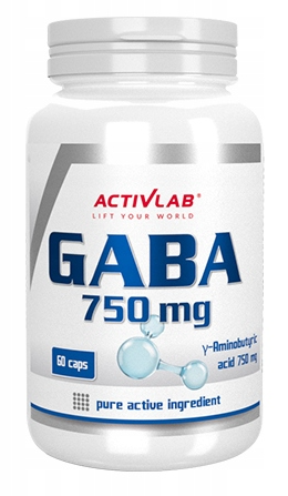 Kwas Gamma-Aminomasłowy Activlab Gaba 750mg - 60 Kapsułek