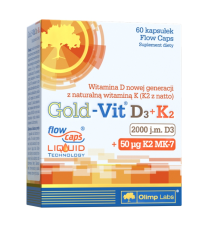 Olimp Gold-Vit D3+K2 2000 IU - 60 Kapsułek