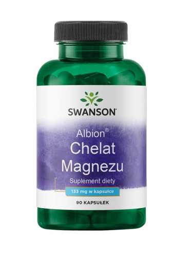 Swanson Albion Chelat Magnezu 133mg - 90 Kapsułek