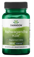 Swanson Ashwagandha KSM-66 250mg - 60 Kapsułek