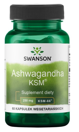 Swanson Ashwagandha KSM-66 250mg - 60 Kapsułek