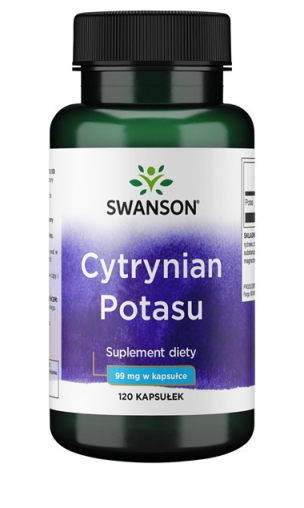 Swanson Cytrynian Potasu - 120 Kapsułek