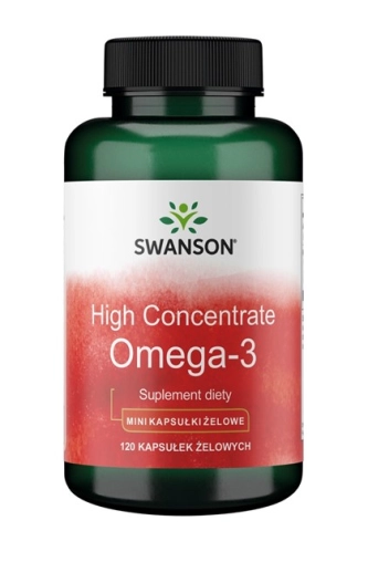 Swanson High Concentrate Omega-3 - 120 Kapsułek