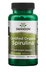 Swanson Spirulina Organiczna 500mg - 180 Tabletek