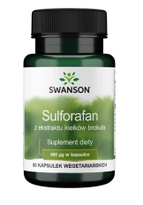 Swanson Sulforafan 400mcg - 60 Kapsułek