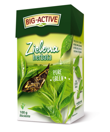 Big-Active Herbata Zielona Liściasta Pure Green – 100g