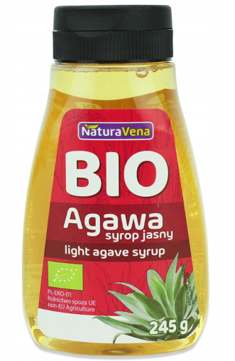NaturaVena Syrop z Agawy Jasny - 245g