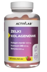 Activlab Żelki Kolagenowe - 60 Żelek Truskawka