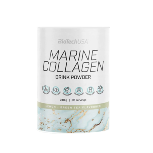 BioTechUSA Marine Collagen - 240g Cytryna-Zielona Herbata