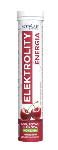 Activlab Elektrolity Energia - 20 Tabletek Musujących Wiśnia