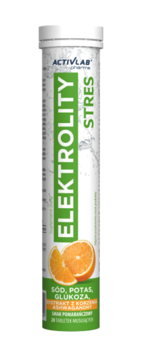 Activlab Elektrolity Stres - 20 Tabletek Musujących Pomarańcza 