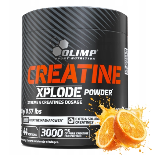 Stak Kreatynowy Olimp Creatine Xplode Powder - 260g Pomarańcza