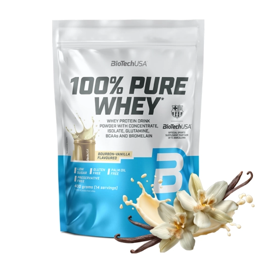 BioTechUSA 100% Pure Whey - 400g Bourbon Wanilia