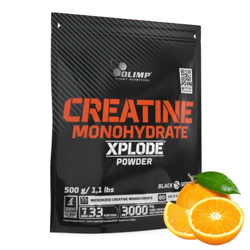 Olimp Creatine Monohydrate Xplode Powder - 500g Pomarańcza
