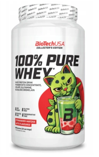 BioTechUSA 100% Pure Whey 900g strawberry matcha latte (limited)