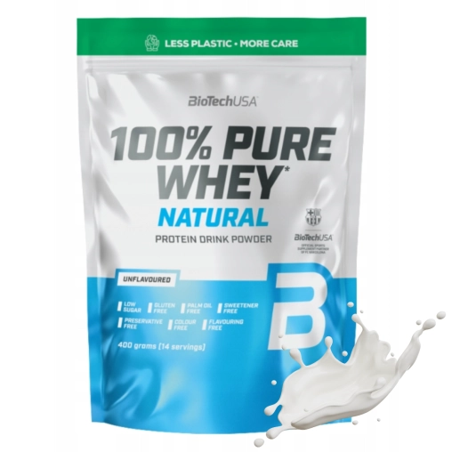  BioTechUSA 100% Pure Whey - 400g Natural