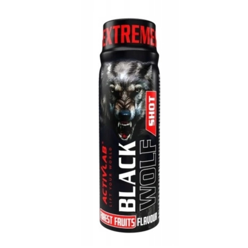 Shot Przedtreningowy Wieloskładnikowy Activlab Black Wolf Shot 80ml Pomarańcza Wiśnia