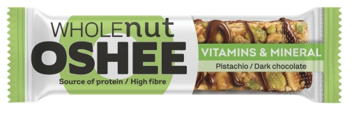 Baton Oshee Wholenut Baton 40g Pistachio-Dark Chocolate