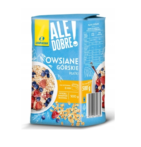 Lewiatan Ale Dobre Płatki Owsiane Górskie - 500g