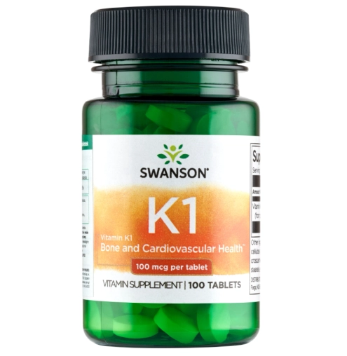 Swanson Witamina K1 100mcg - 100 Tabletek