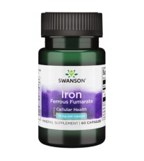 Swanson Fumaran Żelaza 18 mg – 60 Kapsułek