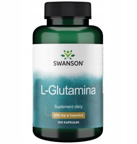 Swanson L-Glutamina 500 mg – 100 Kapsułek wegańskich