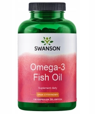 Swanson Omega-3 1000 mg smak cytrynowy – 150 Kapsułek