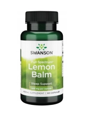 Swanson Full Spectrum Lemon Balm 500 mg – 60 Kapsułek