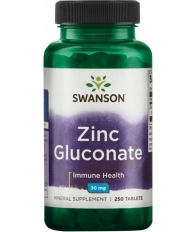 Swanson Cynk Glukonian 30 mg – 250 Tabletek