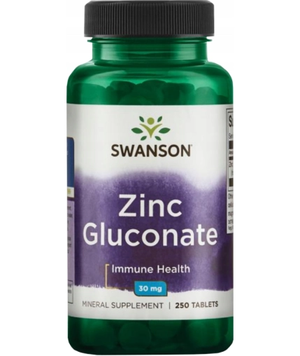 Swanson Cynk Glukonian 30 mg – 250 Tabletek