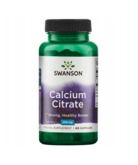 Swanson Cytrynian Wapnia 200 mg – 60 Kapsułek