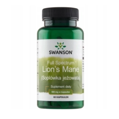 Swanson Full Spectrum Lion's Mane 500 mg – 60 Kapsułek