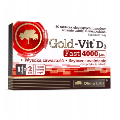 Olimp Gold-Vit D3 4000 Fast - 30 Tabletek