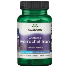 Swanson Albion Chelat Żelaza Ferrochel 18mg - 180 Kapsułek