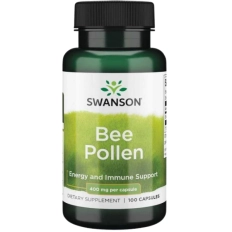 Swanson Bee Pollen (pyłek pszczeli) 400mg - 100 Kapsułek