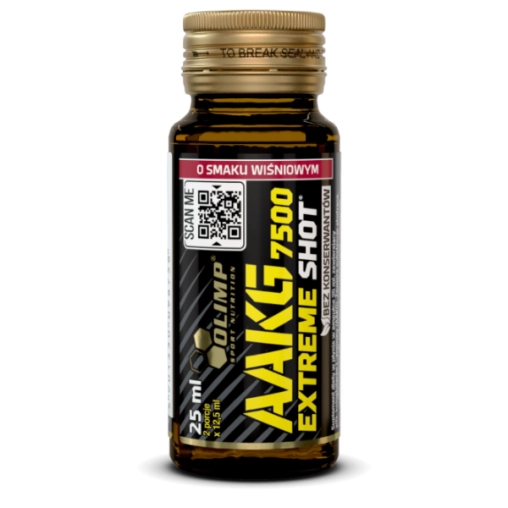 Olimp AAKG 7500 Extreme shot ampułka szklana - 25ml Wiśnia