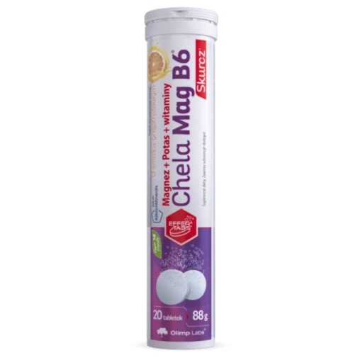 Olimp Chela-Mag B6 Skurcz 20 Tabletek Musujących Grejpfrut