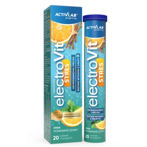 Activlab Pharma ElectroVit Stres Pomarańcza – 20 tabletek musujących