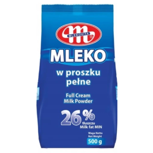 Mlekovita Mleko w Proszku Pełne 26% - 500g