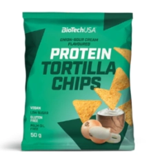BioTechUSA Protein Tortilla Chips 50g Onion-Sour Cream
