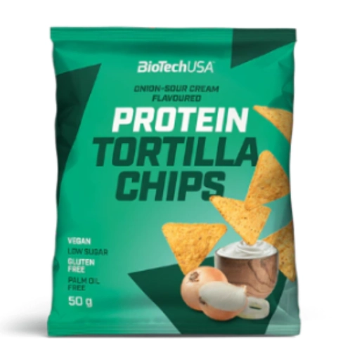 BioTechUSA Protein Tortilla Chips 50g Onion-Sour Cream