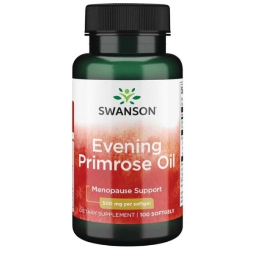 Swanson Evening Primrose Oil 500mg Olej z wiesiołka - 100 Kapsułek