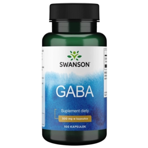 Swanson GABA 500mg - 100 Kapsułek