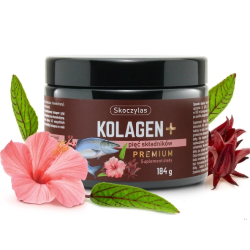 Skoczylas Kolagen z łososia + pięć składników PREMIUM  - 184g