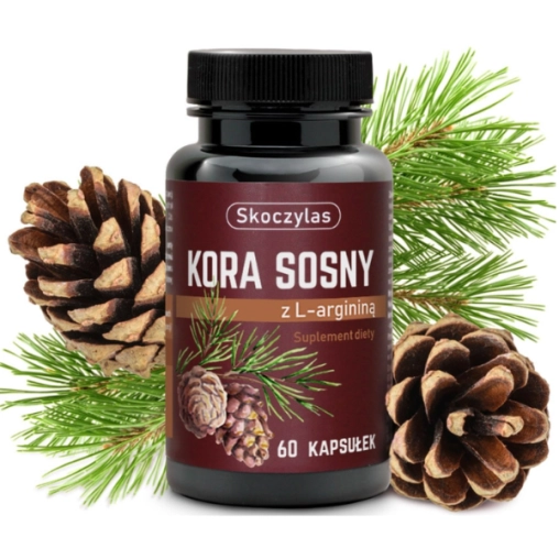 Skoczylas Kora sosny z L-argininą  - 60 Kapsułek