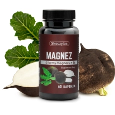 Skoczylas Magnez 4 formy - czarna rzepa - 60 Kapsułek