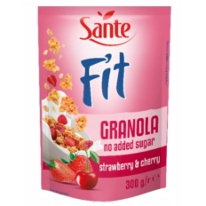 Sante Fit Granola Truskawka Wiśnia - 300g