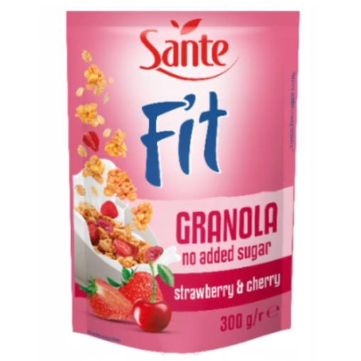 Sante Fit Granola Truskawka Wiśnia - 300g
