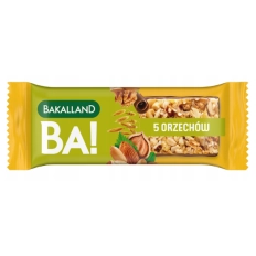 Bakalland BA! Baton zbożowy 5 orzechów - 40g