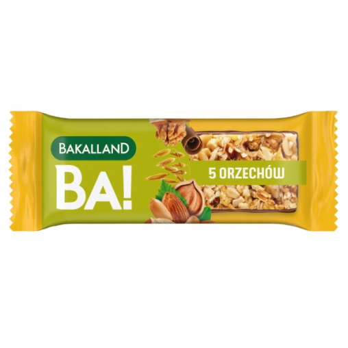 Bakalland BA! Baton zbożowy 5 orzechów - 40g